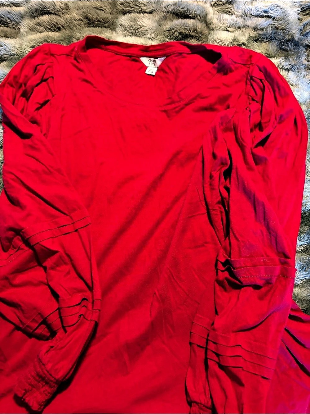 Crown & Ivy Red Long Sleeve XXL